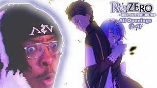 First Time REACTING To ALL ReZERO OPENINGS 14 [upl. by Bondie889]