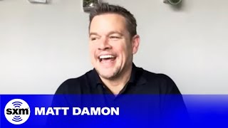 Matt Damon Reveals How His Feud with Jimmy Kimmel Began  SiriusXM [upl. by Nylahsoj]