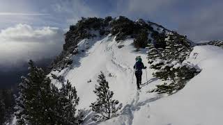 Überschreitung des Kramer 1985m im Winter 2024  Impressionen 4K [upl. by Kiefer613]