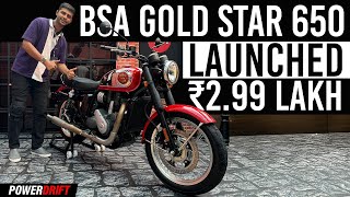 BSA Gold Star 650 Launched In India Better Than Royal Enfield 650  PowerDrift QuickEase [upl. by Yaras]