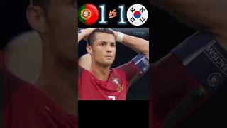 Portugal vs South Korea world Cup 2022🥶cr7 ronaldo edit shorts youtubeshorts [upl. by Helbonnah]