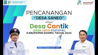 Pencanangan quotDesa Saneoquot Desa Cantik [upl. by Rapsag]