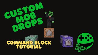 Custom Mob Drops  CommandBlock Tutorial Minecraft Bedrock [upl. by Rinaldo]