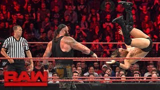 Braun Strowman vs The Miz Raw Nov 6 2017 [upl. by Islehc265]