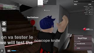 roblox KATknife ability testnoscope knife [upl. by Attayek]