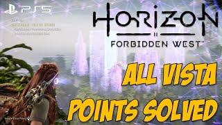 All Vista Point Solutions and Locations  Horizon Forbidden West [upl. by Tterab346]