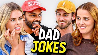 Dad Jokes  Dont laugh Challenge  Sath x Peyton vs Kat x Pat  Raise Your Spirits [upl. by Aryamoy242]