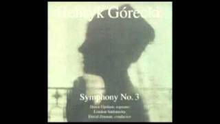 Henryk Górecki  Symphony Nº3 Symphony of Sorrowful Songs Third Movement [upl. by Atnes]