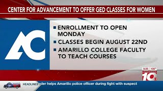 VIDEO Center for Advancement Amarillo College to offer free GED classes for women [upl. by Isoais]