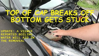 How to get your Radiator Cap Unstuck when the Cover Breaks Off [upl. by Welker]