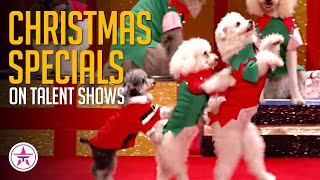 10 Christmas Special Performances on Talent Shows [upl. by Eicarg]