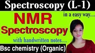 L1 NMR spectroscopy bsc 3rd year organic chemistry nmr spectroscopy knowledge adda [upl. by Eppes]