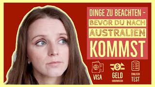 Dinge zu beachten bevor du nach Australien kommst eng subs  Before you move to Australia [upl. by Anayet120]