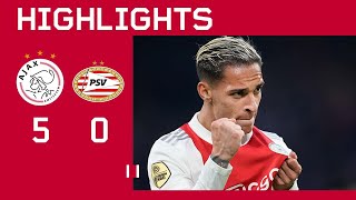 Payback time it was 😎  Highlights Ajax  PSV  Eredivisie [upl. by Anined]