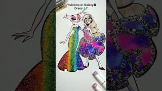 Charlie amp Angel Dust 🌈🧜‍♀️ vs 🦋🌌 art creative paperdolls [upl. by Bouldon]