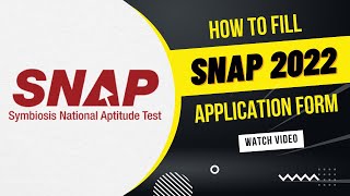 How to Fill SNAP 2022 Application Form [upl. by Asillem]