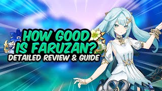 IS FARUZAN BROKEN Complete Faruzan Guide amp Review C0 vs C6  Best Build amp Teams  Genshin Impact [upl. by Sielen]