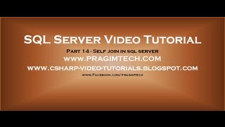 Self join in sql server  Part 14 [upl. by Newman]