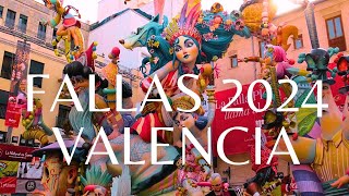 FALLAS 2024 VALENCIA CENTRO 4K [upl. by Lula]