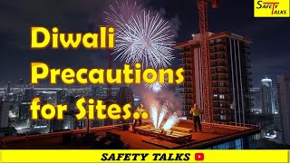 Diwali Precautions for site  Safety Talks in Hindi [upl. by Saideman]