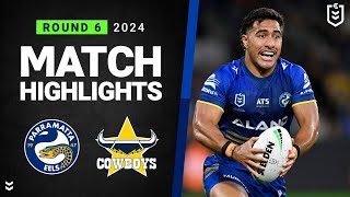 NRL 2024  Eels v Cowboys  Match Highlights [upl. by Ahsiekram]