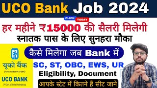 UCO Bank apprentice 2024 form fillup  apprenticeship salary eligibility job type  uco bank job [upl. by Aslehc798]