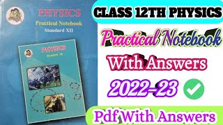 Class 12th Physics Full Parctical Notebook With All Answers [upl. by Erialb]