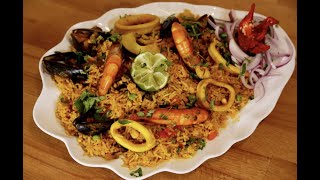 Como hacer arroz con mariscos peruanoRAPIDO Y FACIL [upl. by Vanzant]