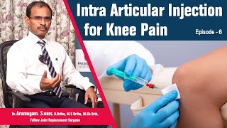 Intra Articular Injection for Knee Pain  Arumugam  Orthopedic Surgeon  Knee replacement surgery [upl. by Shaff26]