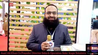 Asad Ali Khan Co Founder Director Sales amp Marketing Solar Scape Solutions sustainability solar [upl. by Ynnig371]