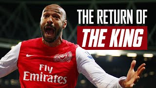 👑 The story of Thierry Henrys emotional return to Arsenal in 2012 [upl. by Buskus]