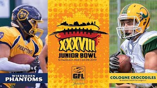 Wiesbaden Phantoms U19 im Junior Bowl XXXVIII [upl. by Pogue102]