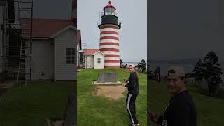 West Quoddy Head Lighthouse  Lubec Maine  Easternmost point in the USA [upl. by Beedon]