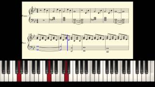 David Guetta featuring Sia  The Whisperer Piano tutorial instrumental [upl. by Akirret]