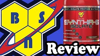 BSN Syntha6 Isolate Protein Supplement Review [upl. by Otilesoj]