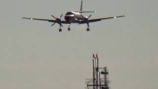 Ameriflight SA227 MetrolinerExpediter N421MA arrives at Las Vegas [upl. by Balbur]