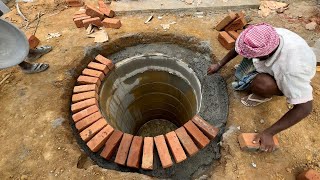 WoW Excellent Circular Septic tankHouse Readymade septic tank Installation with manual Concrete [upl. by Kushner]