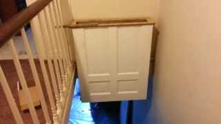 Home built stairway laundry chute howto [upl. by Hedvige]