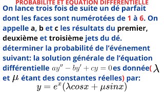 PROBABILITE ET EQUATION DIFFERENTIELLE [upl. by Vandervelde]