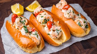 These Shrimp Scampi Rolls are Better and Cheaper than Lobster Rolls and I cant stop eating them [upl. by Ranice]