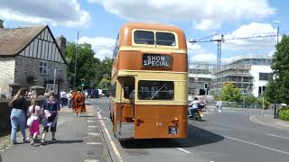 Maidstone Corporation 26 Leyland Titan PD2  Massey 26 YKO leaves the Archbishops Palace [upl. by Klenk]