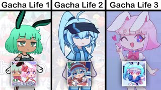 Gacha Life 1 VS Gacha Life 2 VS Gacha Life 3 😳✋ [upl. by Thorne67]