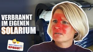 Im eigenen Solarium verbrannt  Verstehen Sie Spaß [upl. by Eillo150]