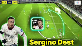 POTW S DEST 96 RATED RWF GAMEPLAY REVIEW IN EFOOTBALL 2024 MOBILE [upl. by Deyes]