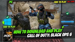 How to Download and Install Call of Duty Black Ops 6 In Pc For Free ✔️ [upl. by Harutek722]