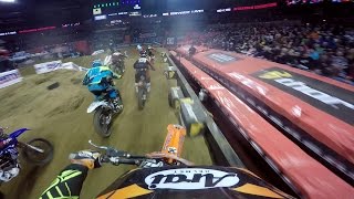 GoPro Daniel Blair AX Main Event 2015 AMSOIL Arenacross Lites Spokane Washington [upl. by Dlonyer23]