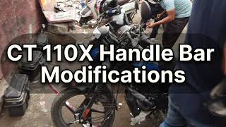 CT110X Cafe Racer Handle Bar Modification  Modified Motorcycle  Leo efi [upl. by Cartan]