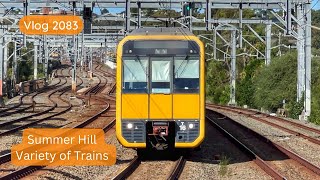 Sydney Trains Vlog 2083 Summer Hill  Variety of Trains [upl. by Kerk]