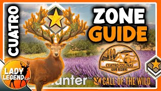 GREAT ONE Red Deer ZONE GUIDE amp Grinding Tips for CUATRO COLINAS  Call of the Wild [upl. by Krahmer]