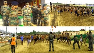 army rally 1600 meter runing jumping army balancing and beam [upl. by Rosenblum300]